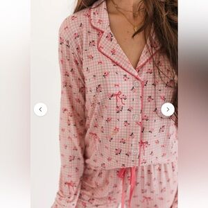 Charlotte Pink Floral Pajama Set In my Jammers